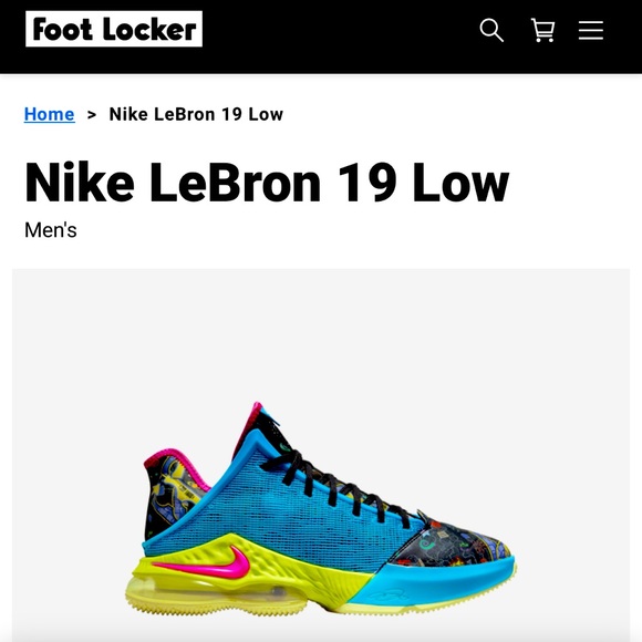 foot locker men's lebron shoes
